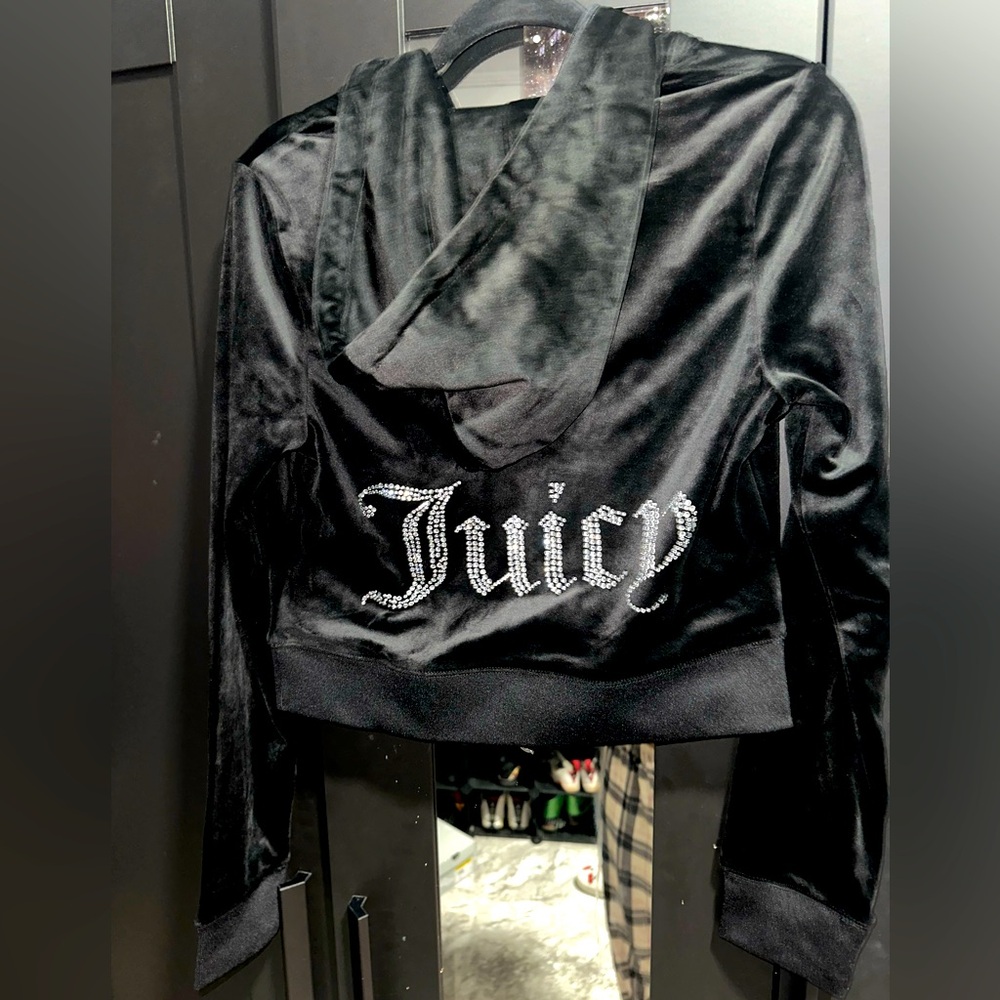 Juicy Couture Black Velvet Women's sweater